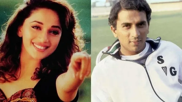 when-madhuri-dixit-called-sunil-gavaskar-too-sexy-and-expressed-her-madness-for-him